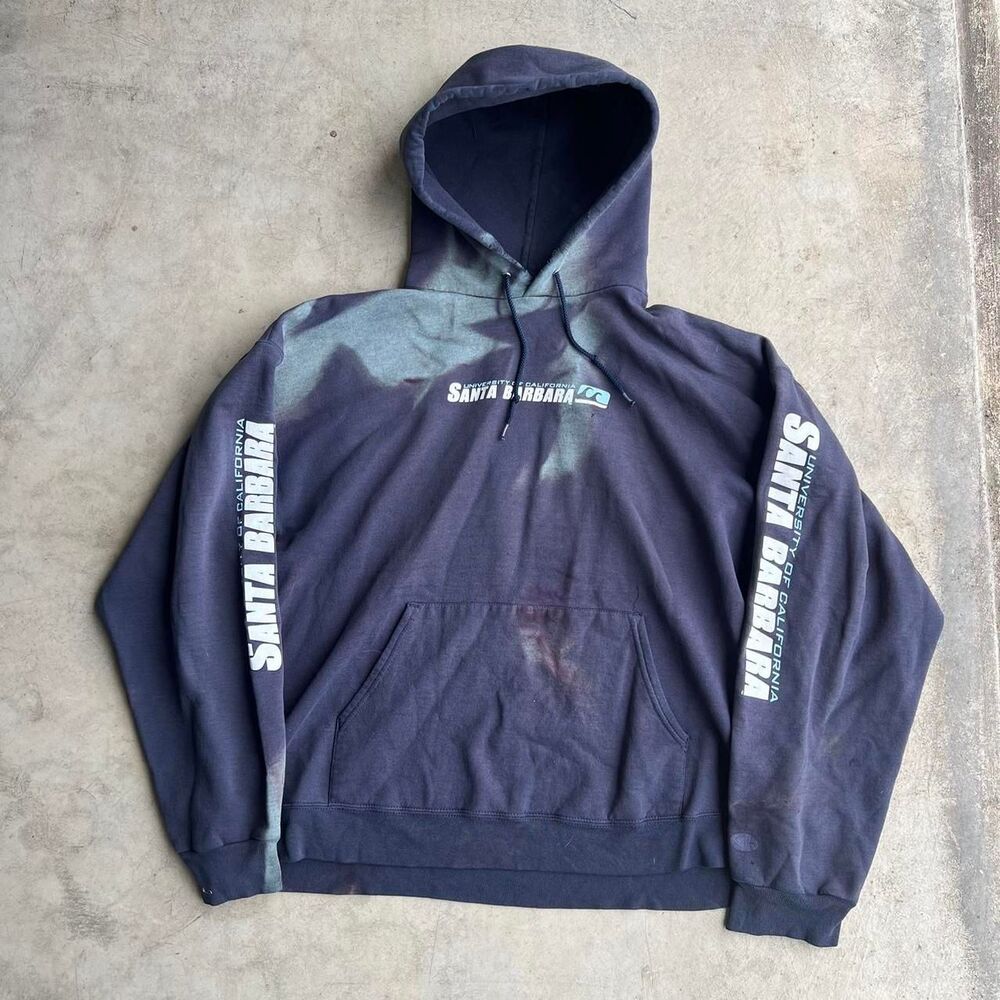 RARE UCSB Santa Barbara y2k hoodie long sleeve hit Mens size Xl champion